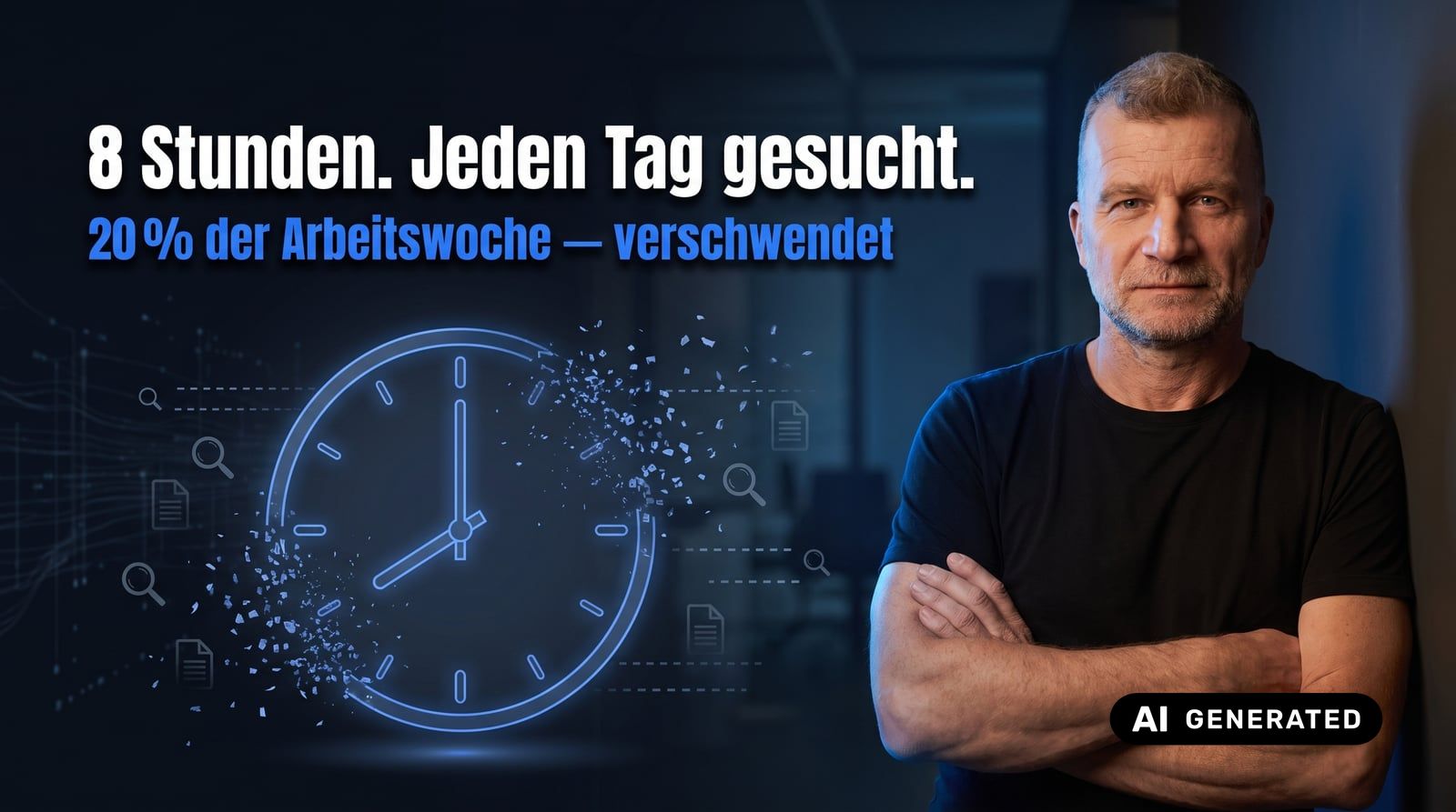8 Stunden Suche pro Woche: Zeit, die Dein Team verliert